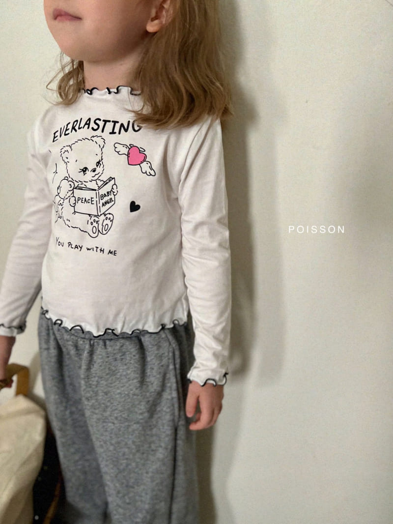 Poisson - Korean Children Fashion - #designkidswear - Angel Bear Crop Tee - 10