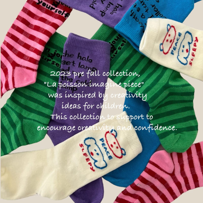 Poisson - Korean Children Fashion - #kidsshorts - Stripes Socks Set