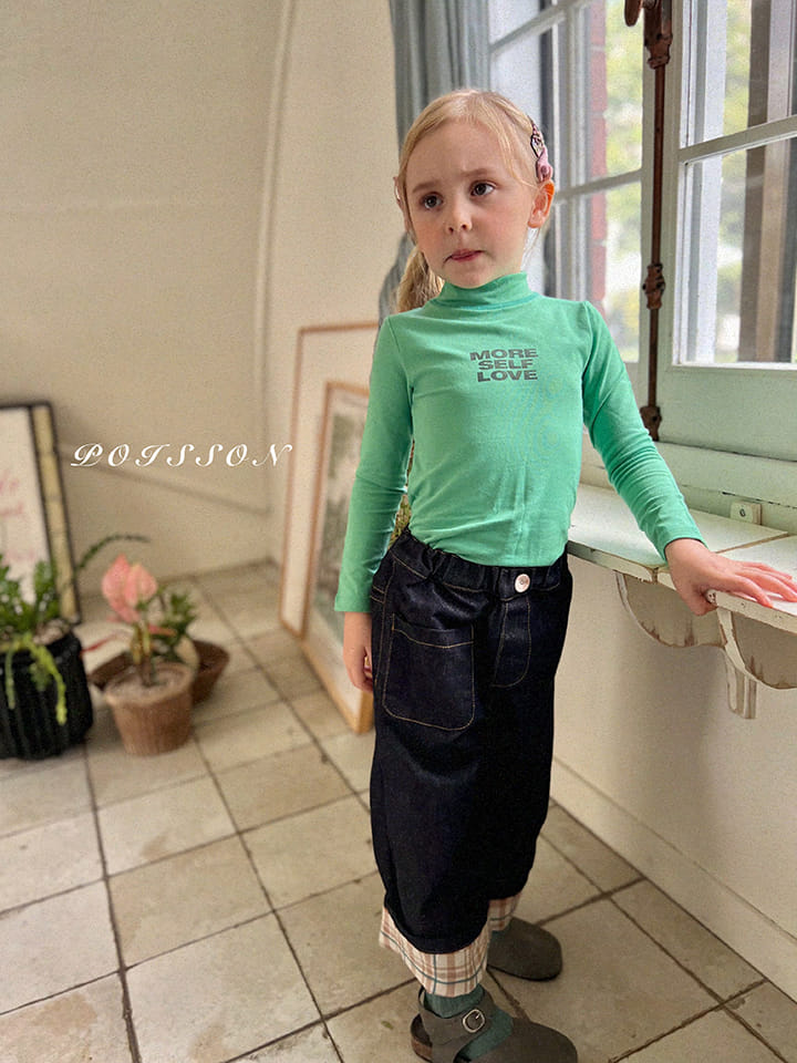 Poisson - Korean Children Fashion - #kidzfashiontrend - Tori Check Jeans - 3