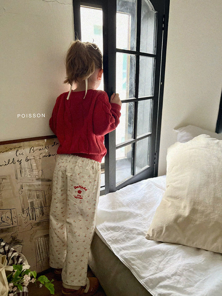 Poisson - Korean Children Fashion - #magicofchildhood - Yello Flower Pants - 4