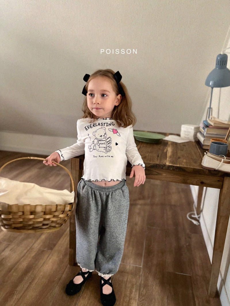 Poisson - Korean Children Fashion - #minifashionista - Angel Bear Crop Tee - 5
