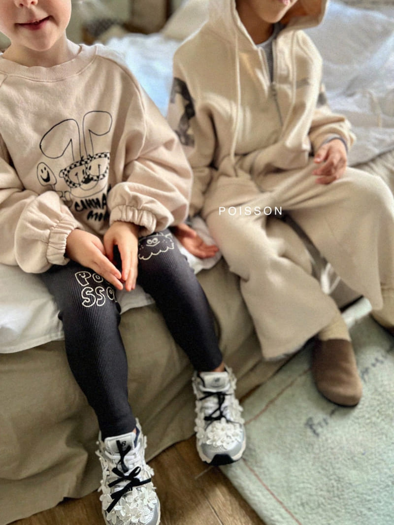 Poisson - Korean Children Fashion - #toddlerclothing - Drawing Leggings - 4