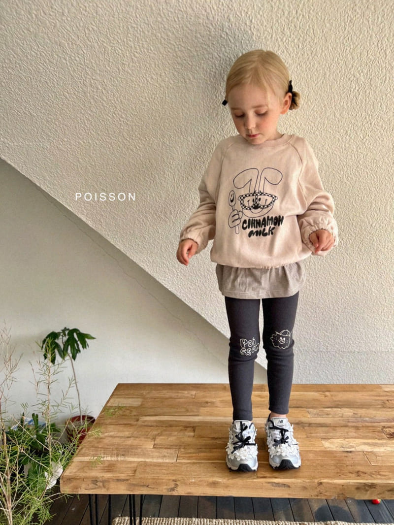 Poisson - Korean Children Fashion - #toddlerclothing - Drawing Leggings - 3