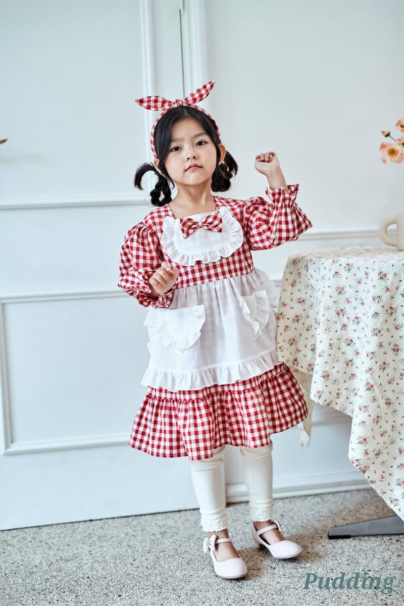 Pudding - Korean Children Fashion - #designkidswear - Apron One-piece - 3