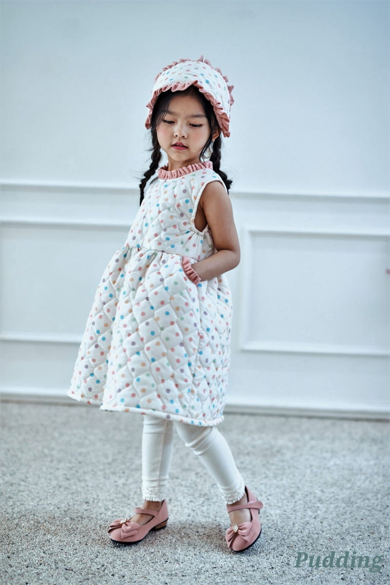Pudding - Korean Children Fashion - #littlefashionista - Quilting One-piece - 5