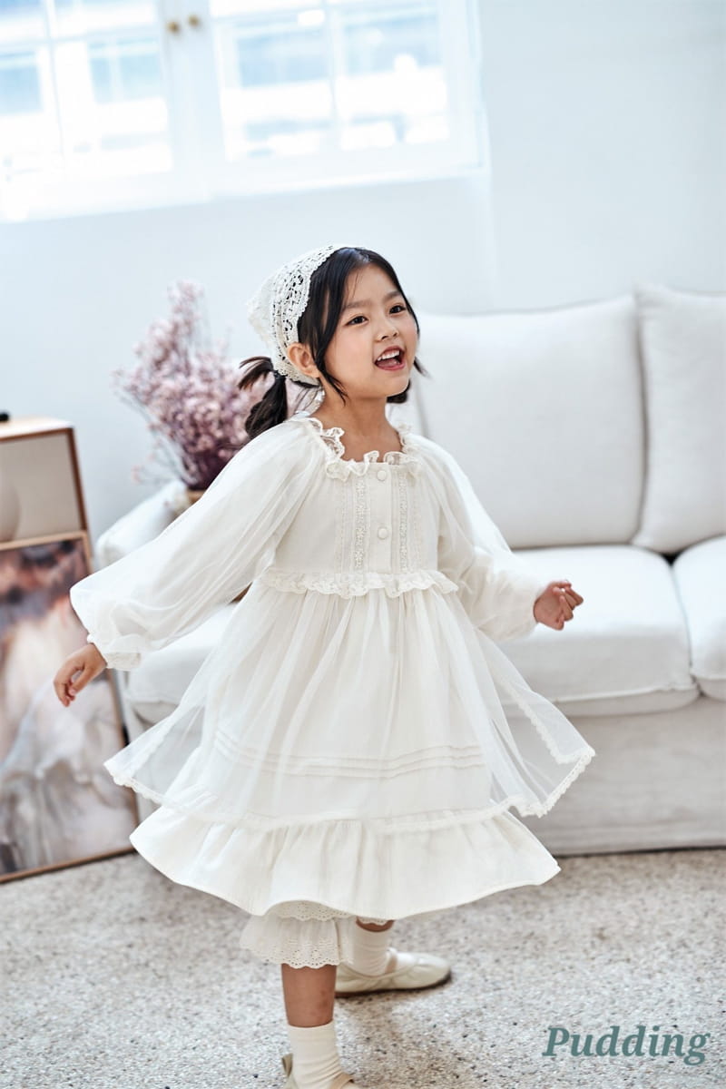 Pudding - Korean Children Fashion - #minifashionista - Pintuck One-piece - 5