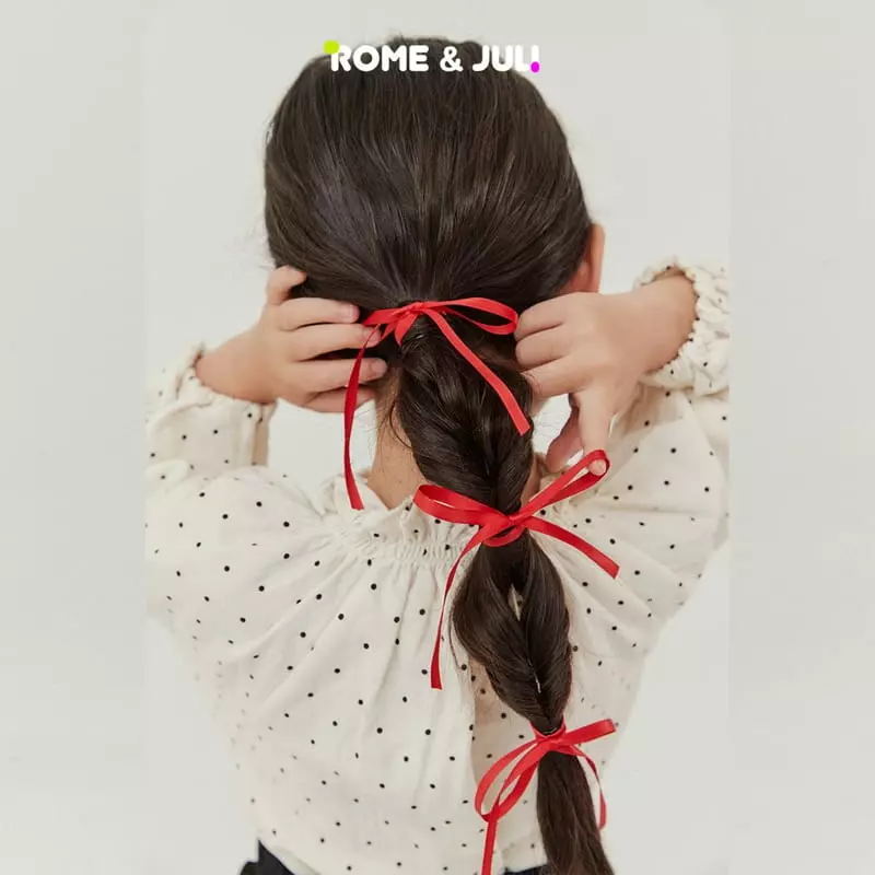 Rome Juli - Korean Children Fashion - #minifashionista - Dot Smocked Shirring Blouse - 4