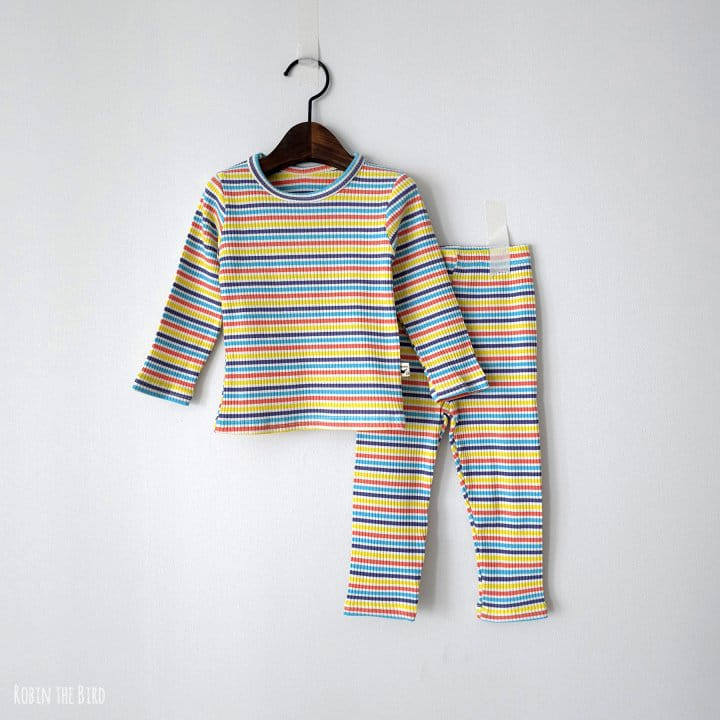Saerobin - Korean Children Fashion - #designkidswear - Stripes Rib Easywear - 2