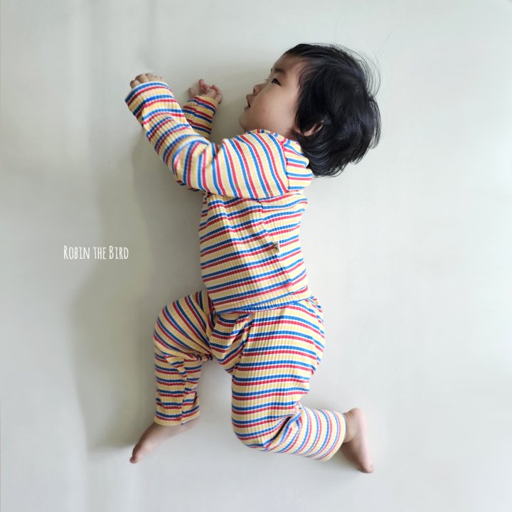Saerobin - Korean Children Fashion - #kidsstore - Stripes Rib Easywear - 6
