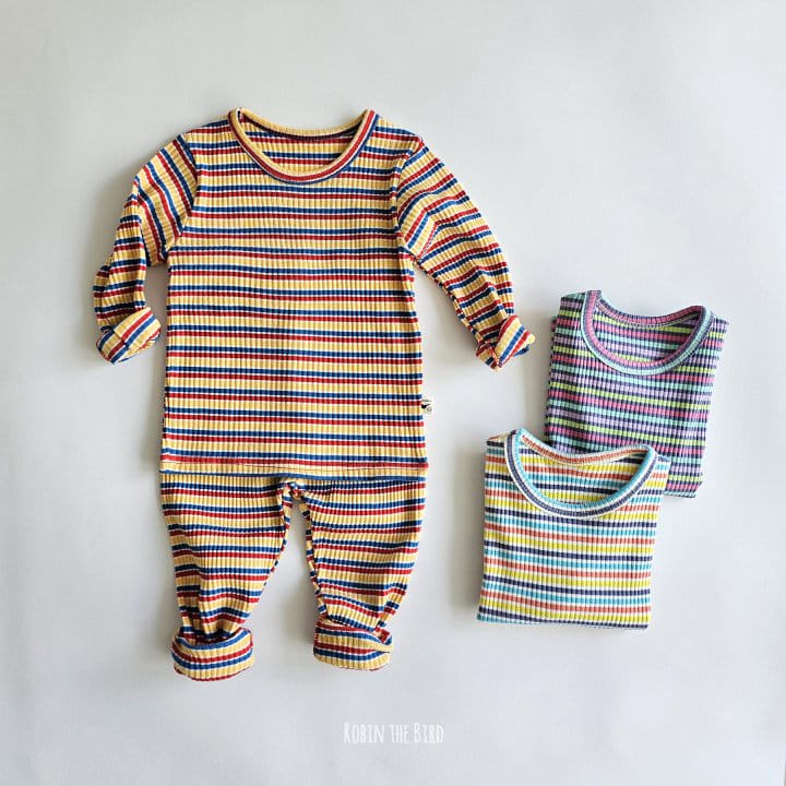 Saerobin - Korean Children Fashion - #kidzfashiontrend - Stripes Rib Easywear - 7