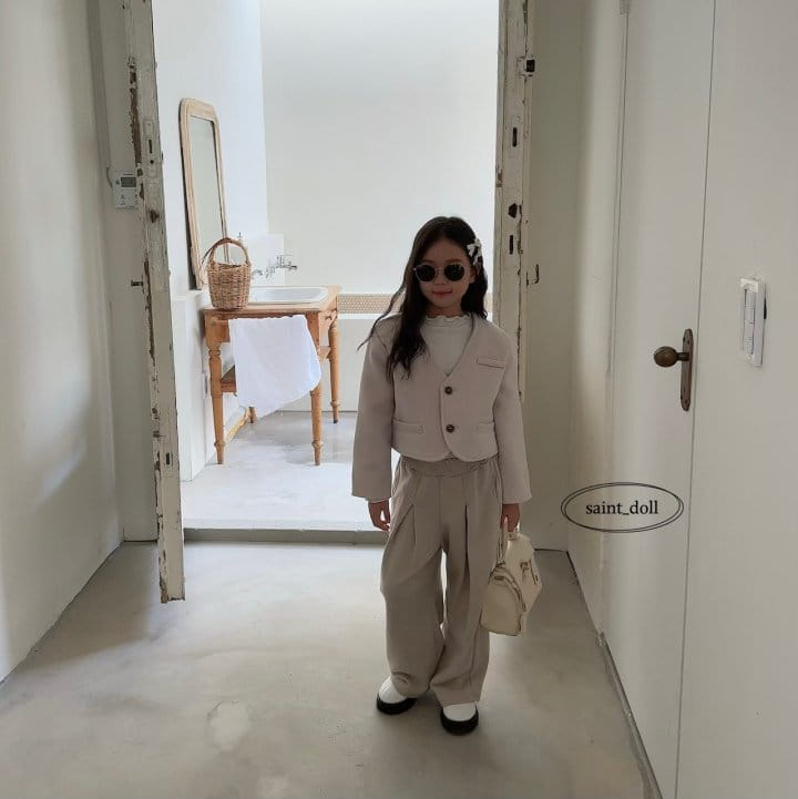 Saint Doll - Korean Children Fashion - #childrensboutique - No Collar Jacket with Mom - 7