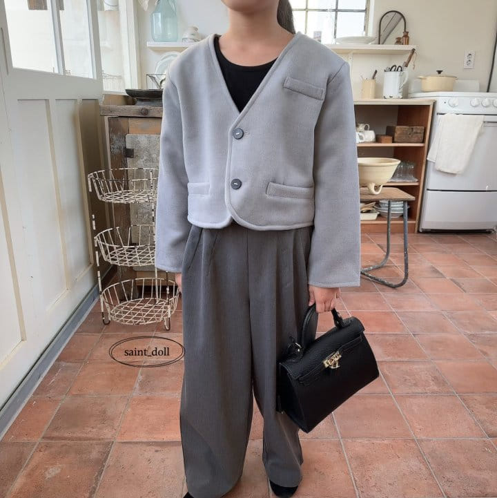 Saint Doll - Korean Children Fashion - #discoveringself - No Collar Jacket with Mom - 9