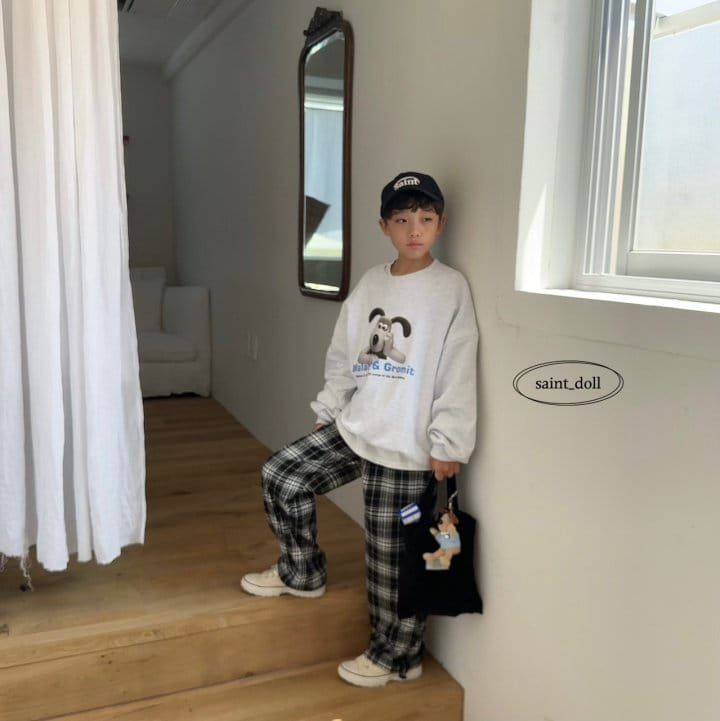 Saint Doll - Korean Children Fashion - #kidsshorts - Gromit Sweatshirt with Mom - 5
