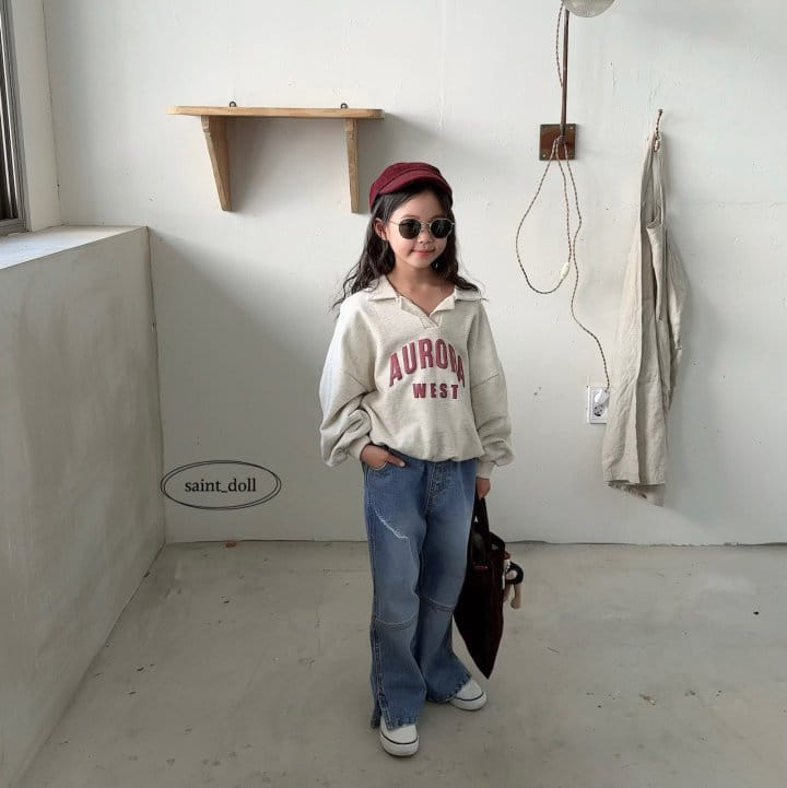Saint Doll - Korean Children Fashion - #kidsstore - Collar Sweatshirt - 11