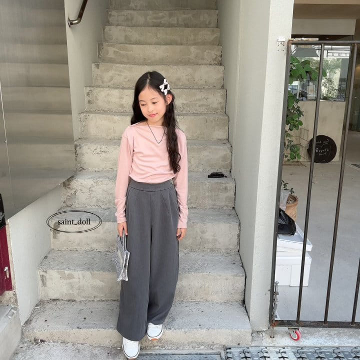 Saint Doll - Korean Children Fashion - #kidsstore - Boatneck Tee with Mom - 4