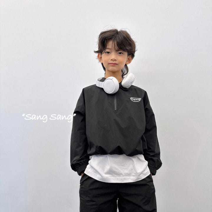 Sang Sang - Korean Children Fashion - #kidsstore - Half Zip-up Windbreaker - 5