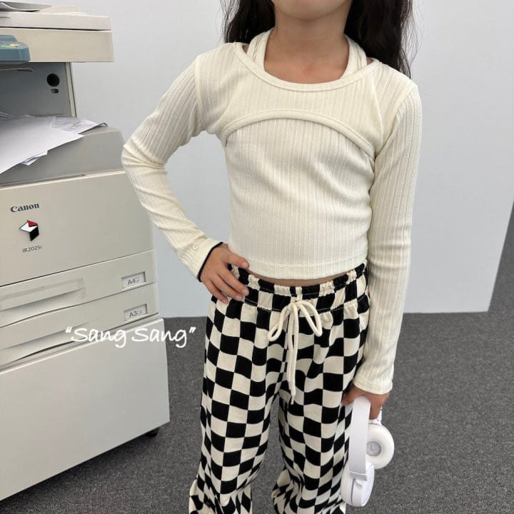 Sang Sang - Korean Children Fashion - #kidsstore - Wholter Neck Tee - 6