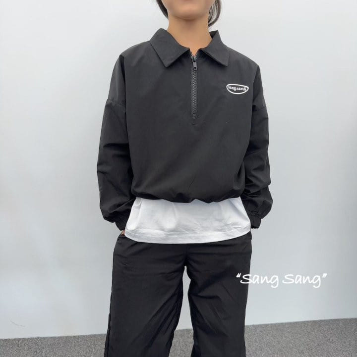 Sang Sang - Korean Children Fashion - #minifashionista - Half Zip-up Windbreaker - 10