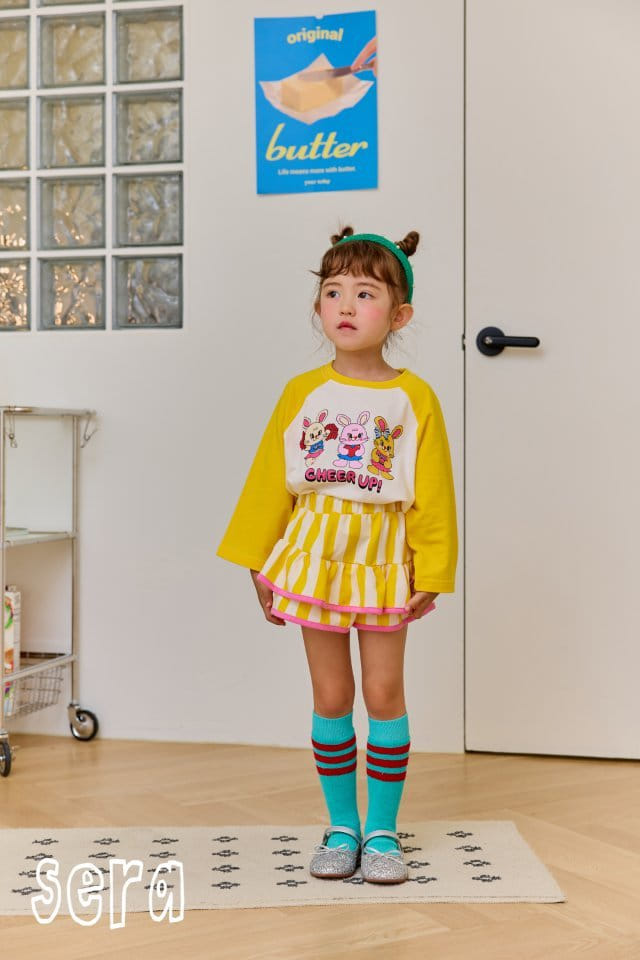 Sera - Korean Children Fashion - #Kfashion4kids - Stripes Frill Skirt Pants - 3