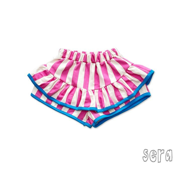 Sera - Korean Children Fashion - #childrensboutique - Stripes Frill Skirt Pants - 12