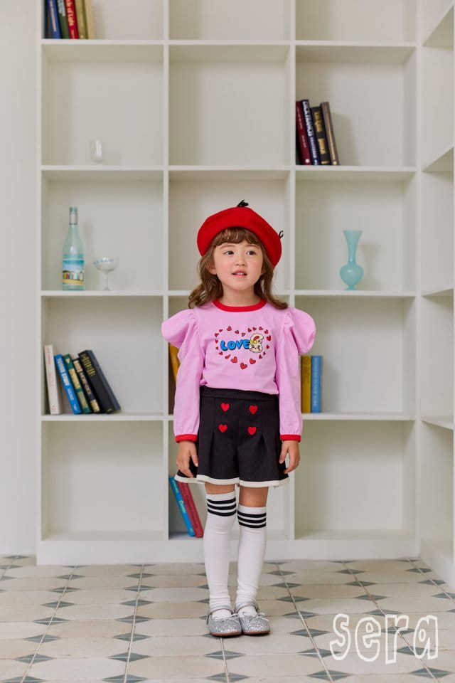 Sera - Korean Children Fashion - #designkidswear - Love Heart Tee