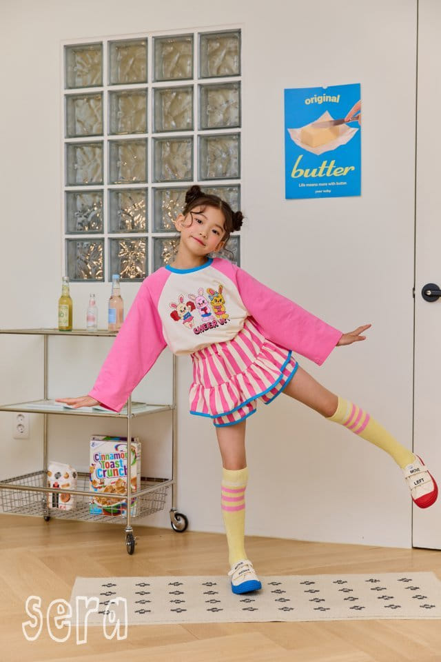 Sera - Korean Children Fashion - #kidsstore - Stripes Frill Skirt Pants