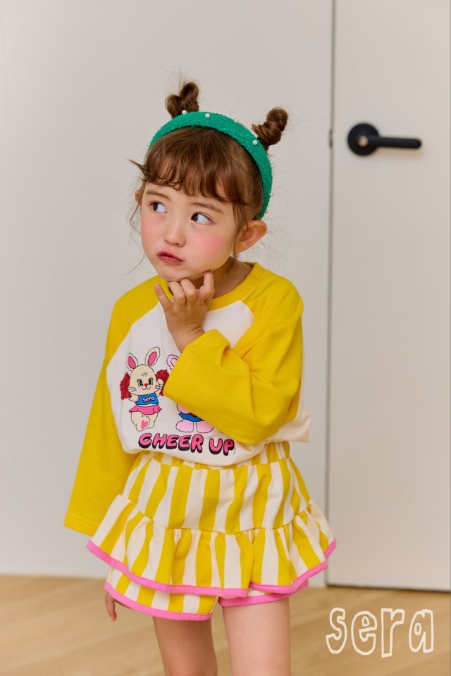 Sera - Korean Children Fashion - #Kfashion4kids - Stripes Frill Skirt Pants - 4