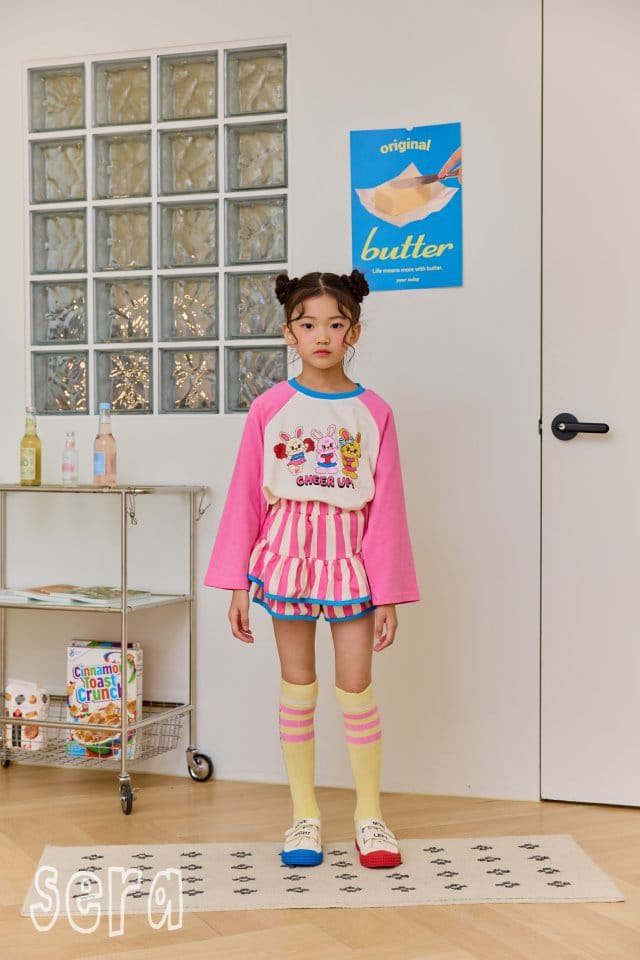 Sera - Korean Children Fashion - #magicofchildhood - Stripes Frill Skirt Pants - 5