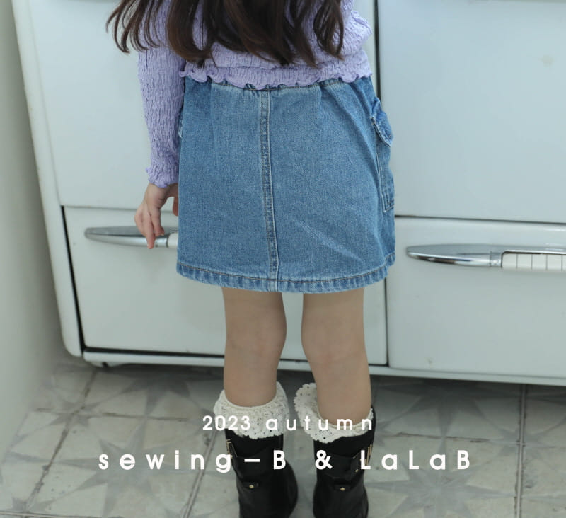 Sewing-B - Korean Children Fashion - #childofig - Denim Skirt - 7