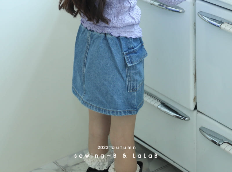 Sewing-B - Korean Children Fashion - #childrensboutique - Denim Skirt - 8