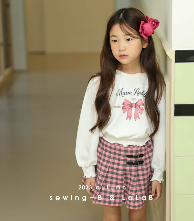 Sewing-B - Korean Children Fashion - #childrensboutique - Ribbon Sweatshirt - 2