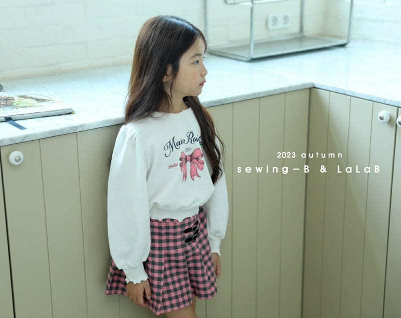 Sewing-B - Korean Children Fashion - #designkidswear - Ribbon Sweatshirt - 3