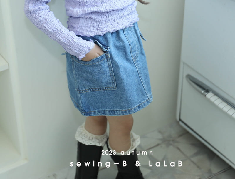 Sewing-B - Korean Children Fashion - #discoveringself - Denim Skirt - 10