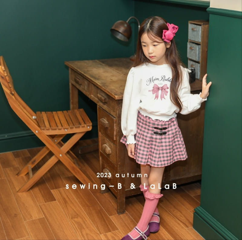 Sewing-B - Korean Children Fashion - #fashionkids - Ribbon Sweatshirt - 5