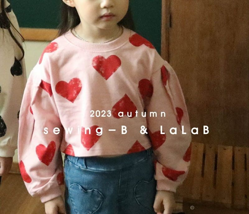 Sewing-B - Korean Children Fashion - #fashionkids - Heart Sweatshirt - 2