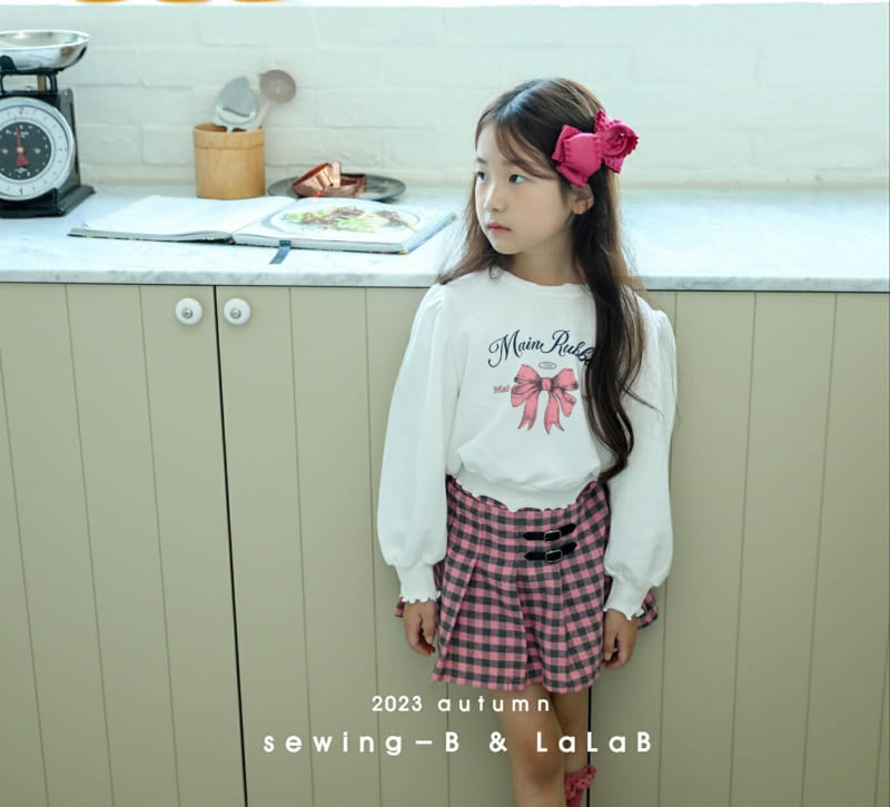 Sewing-B - Korean Children Fashion - #kidsshorts - Ribbon Sweatshirt - 6