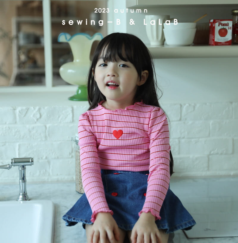 Sewing-B - Korean Children Fashion - #kidsstore - Jelly Stropes Tee - 8