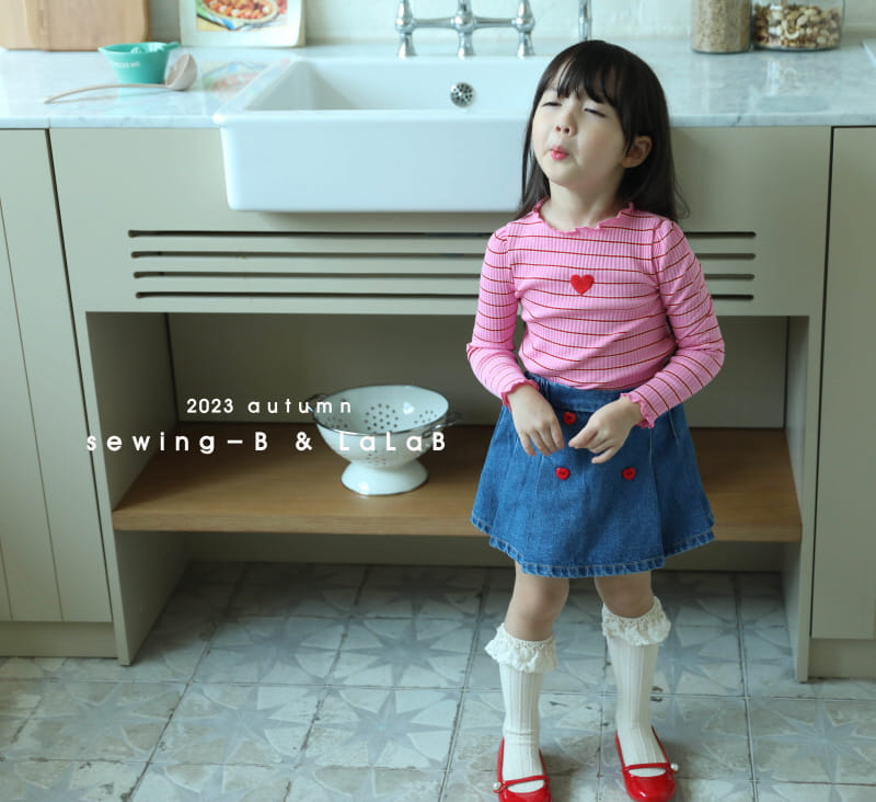 Sewing-B - Korean Children Fashion - #magicofchildhood - Jelly Stropes Tee - 12