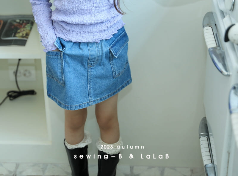 Sewing-B - Korean Children Fashion - #minifashionista - Denim Skirt - 2