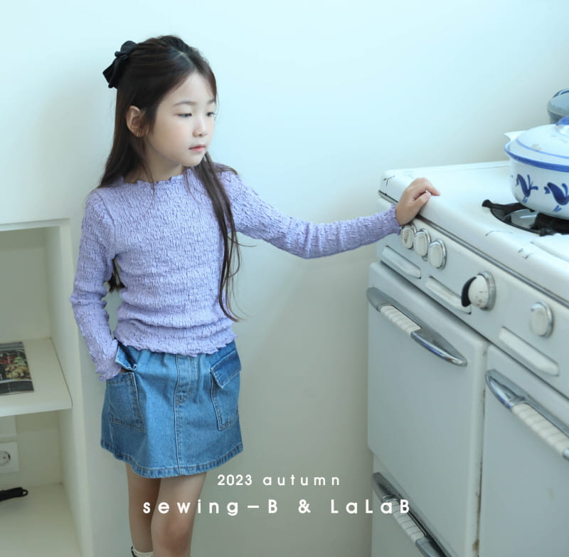 Sewing-B - Korean Children Fashion - #stylishchildhood - Denim Skirt - 6