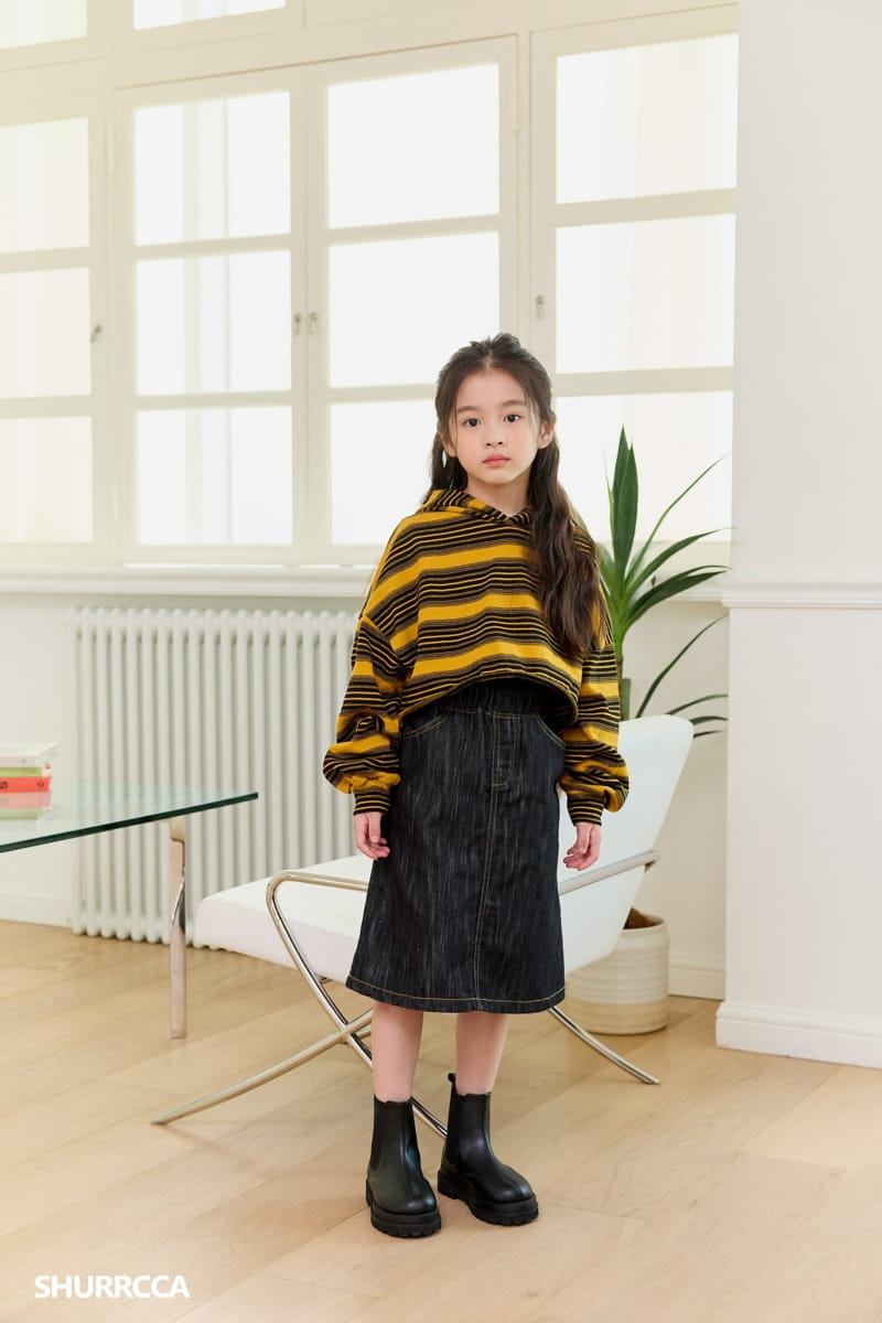 Shurrcca - Korean Children Fashion - #childofig - Crop Hoody Tee - 8