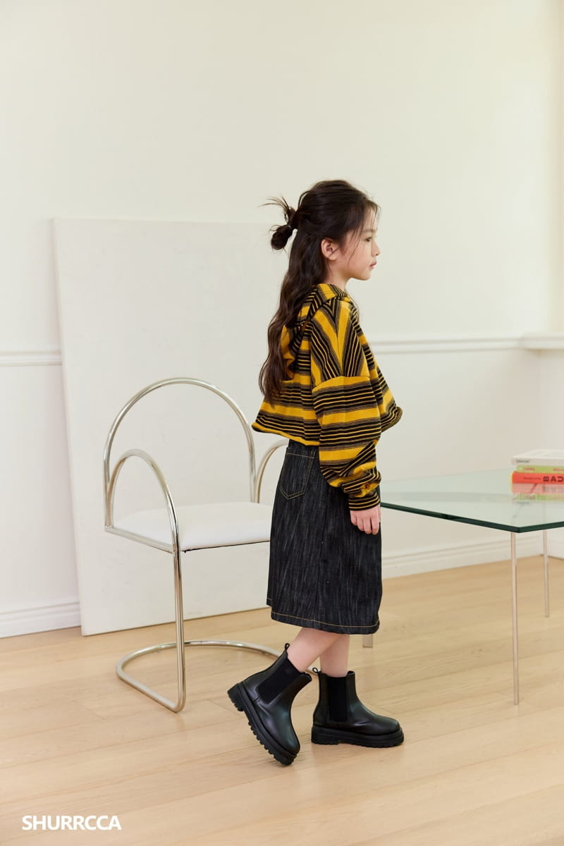 Shurrcca - Korean Children Fashion - #discoveringself - Crop Hoody Tee - 11