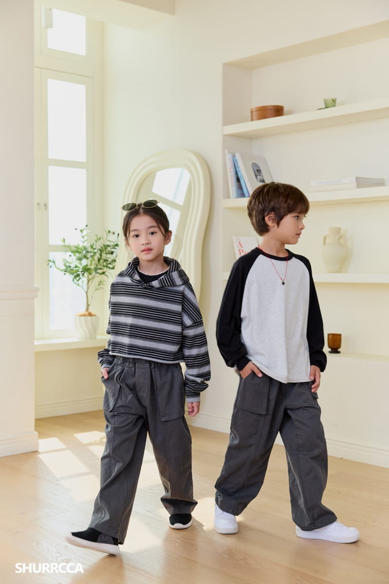 Shurrcca - Korean Children Fashion - #minifashionista - Crop Hoody Tee - 3