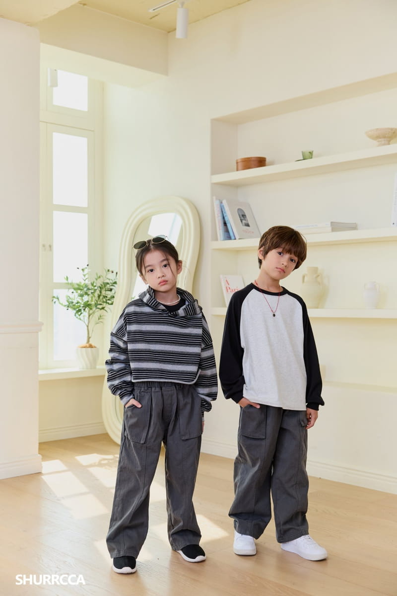 Shurrcca - Korean Children Fashion - #minifashionista - Crop Hoody Tee - 4