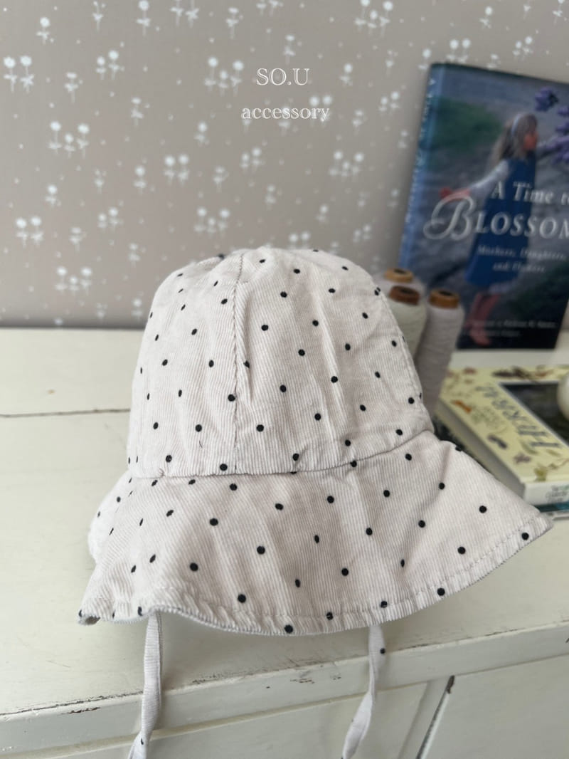 So U - Korean Baby Fashion - #onlinebabyshop - Dot Bucket Hat - 4