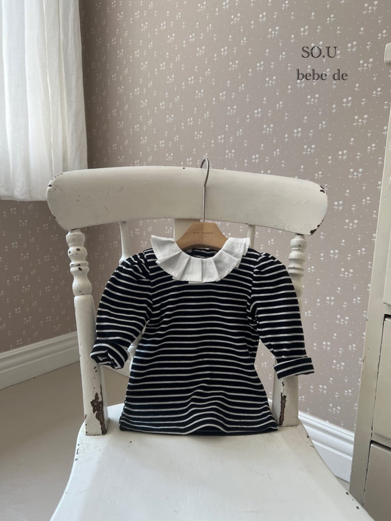 So U - Korean Baby Fashion - #babyboutiqueclothing - Dan Wrinkle Collar Tee - 3