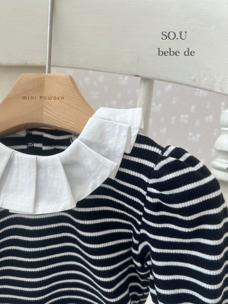 So U - Korean Baby Fashion - #babyoutfit - Dan Wrinkle Collar Tee - 11