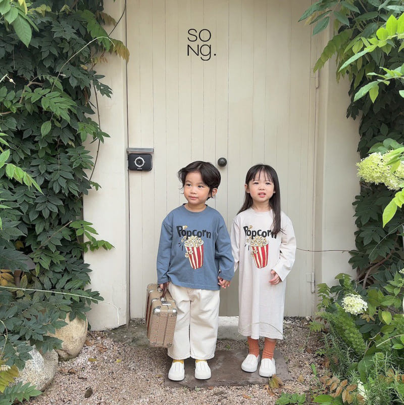 Song - Korean Children Fashion - #Kfashion4kids - Pop Corn One-piece - 2