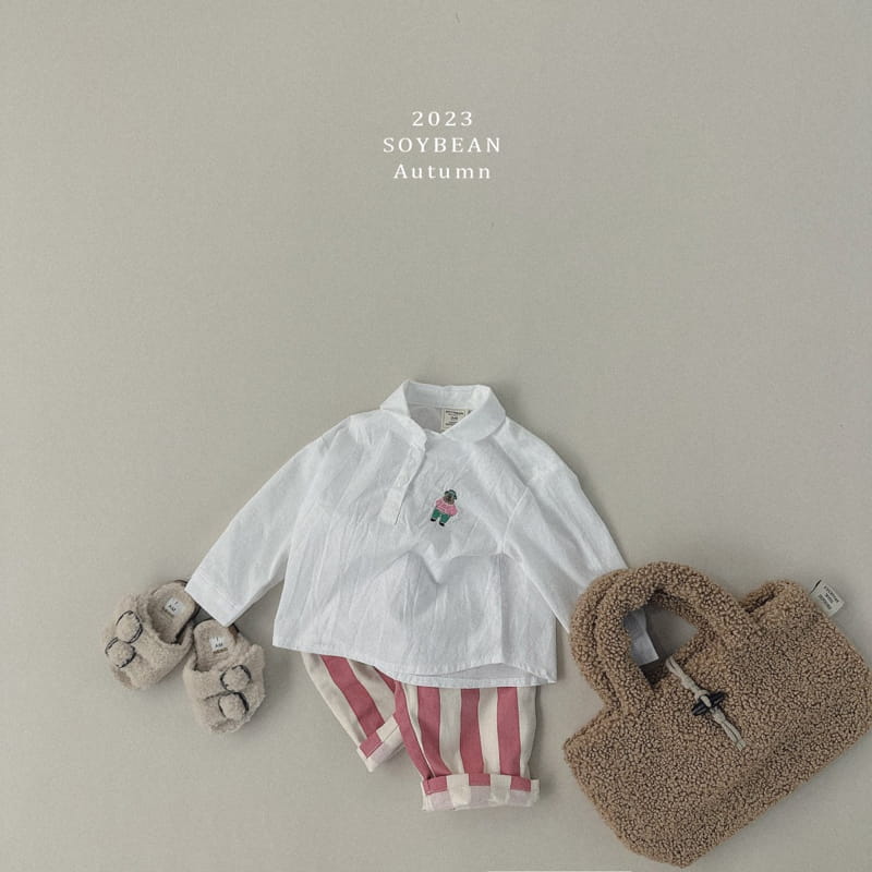 Soybean - Korean Children Fashion - #childofig - Bear Over Shirt - 3