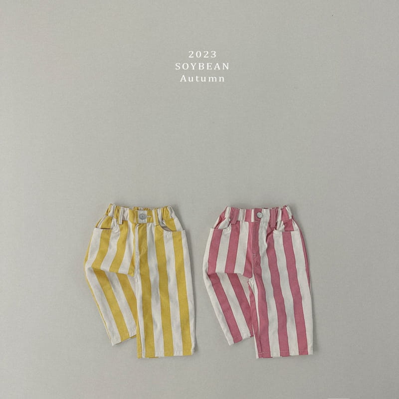 Soybean - Korean Children Fashion - #childofig - Stripes Pants - 10